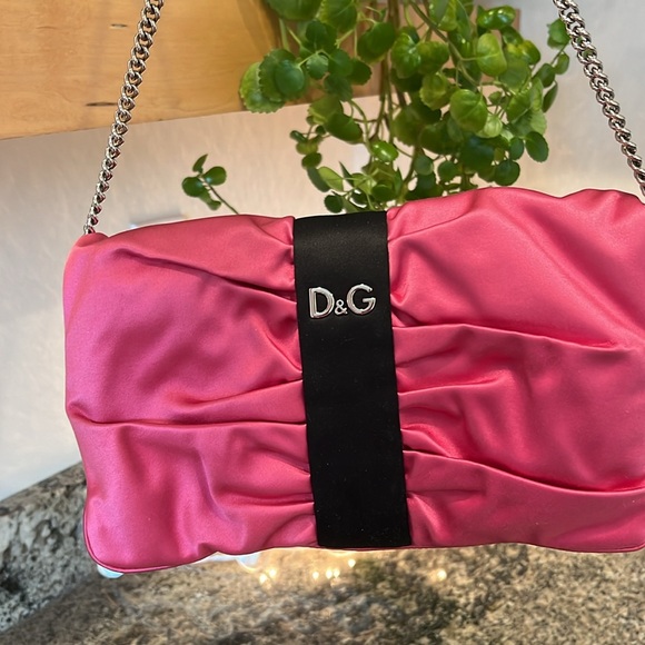 DOLCE & GABBANA Satin Bow Shoulder Bag/Hand Bag - Picture 6 of 11